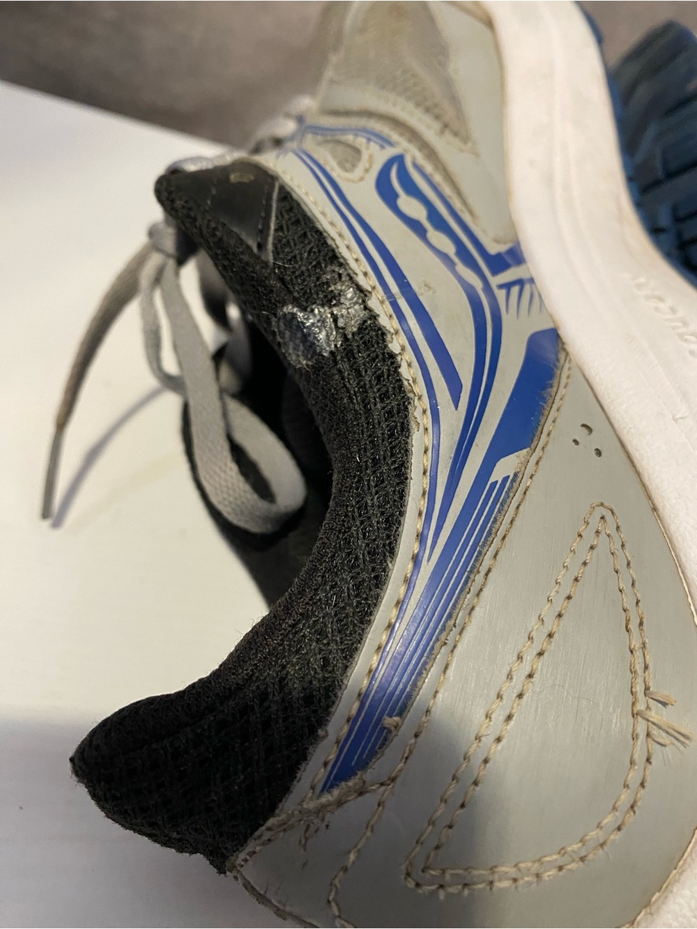 Saucony Cohesion 14 Men’s Running Shoes Gray Blue Size 10.5 Athletic Sneakers - Picture 8 of 10